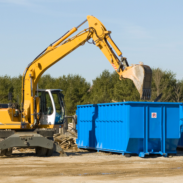 what size residential dumpster rentals are available in New Enterprise Pennsylvania